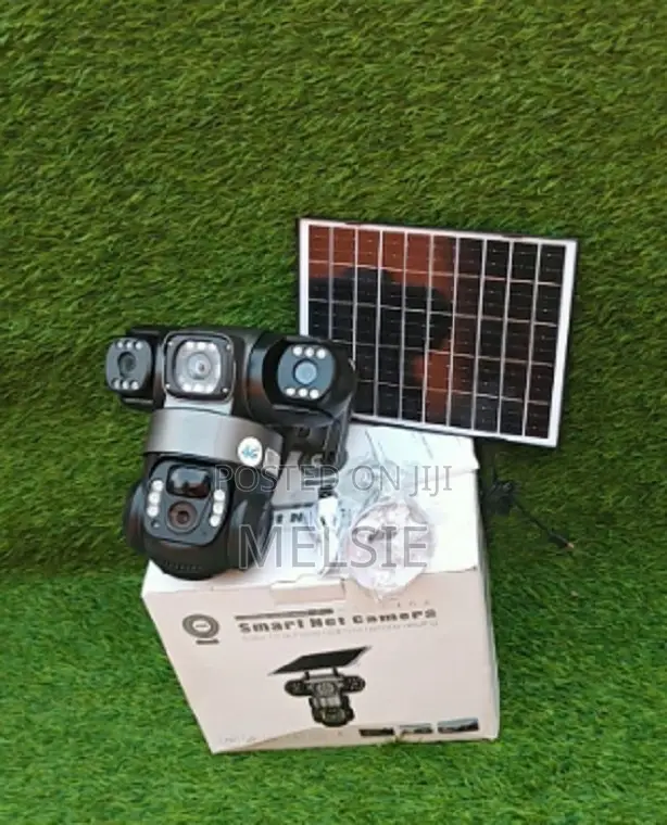 Intelligence 4g 6mp Triple Lens (Three Screens) Solar Powered PTZ CCTV