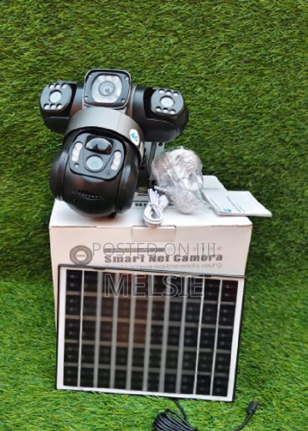 V380 Triple-Lens Solar-Powered PTZ Camera - main view