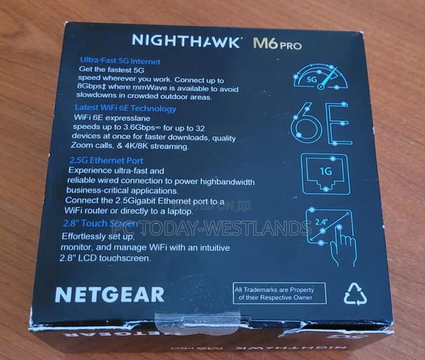 Netgear Nighthawk M6 Pro, 5g /4g Lte Mobile Hotspot Router <Unlocked> - thumbnail 3