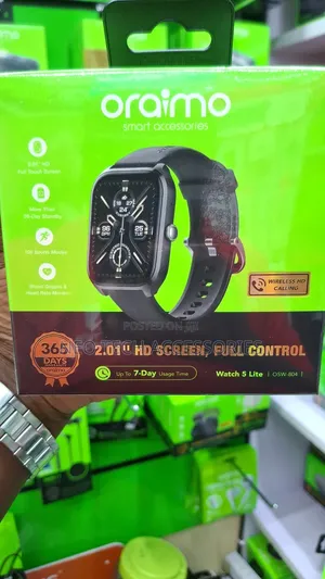Oraimo Watch 5 Lite 2.01' Hd Screen Ip68 Waterproof