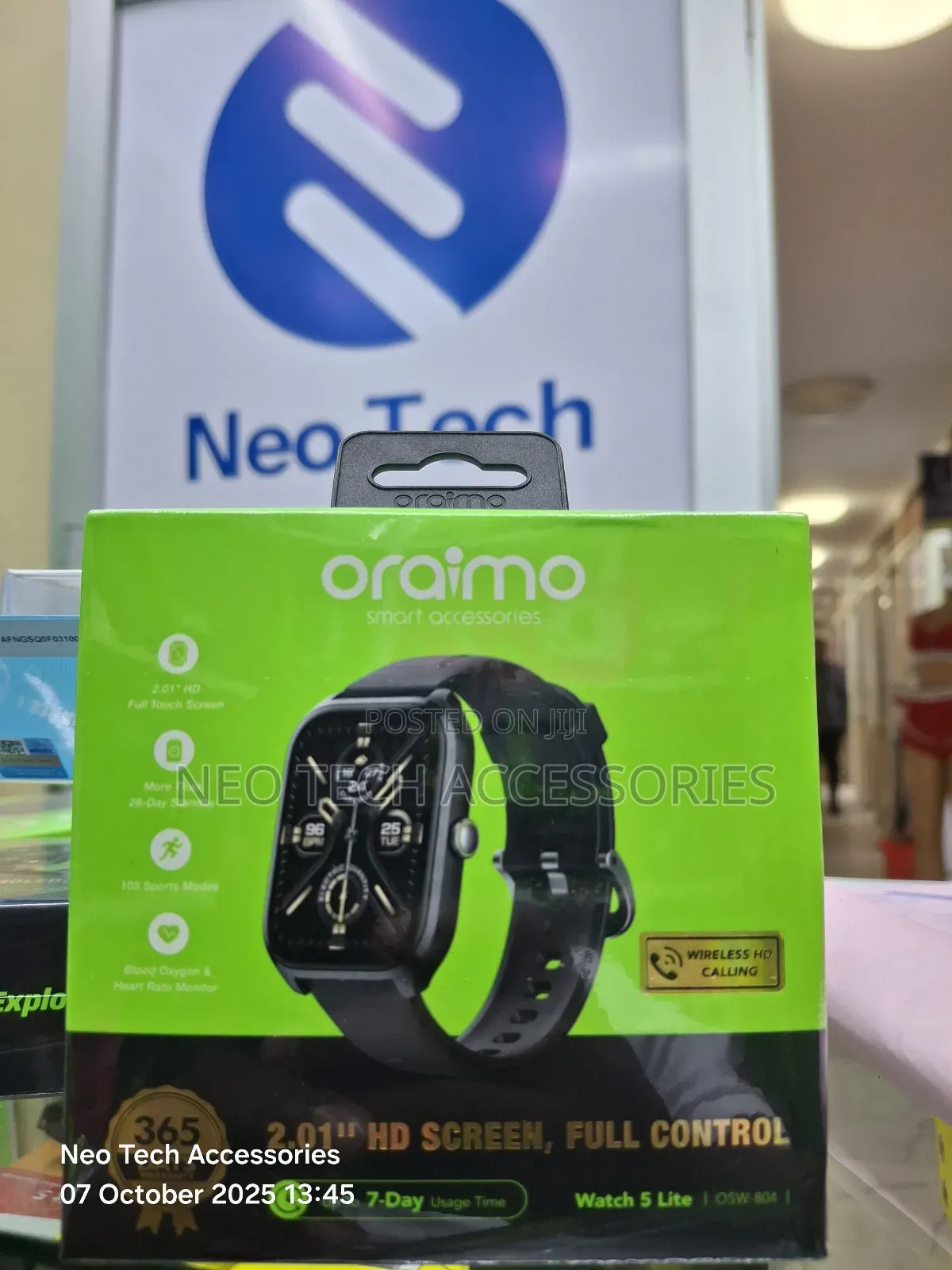 Oraimo Watch 5 Lite Osw-804 Black