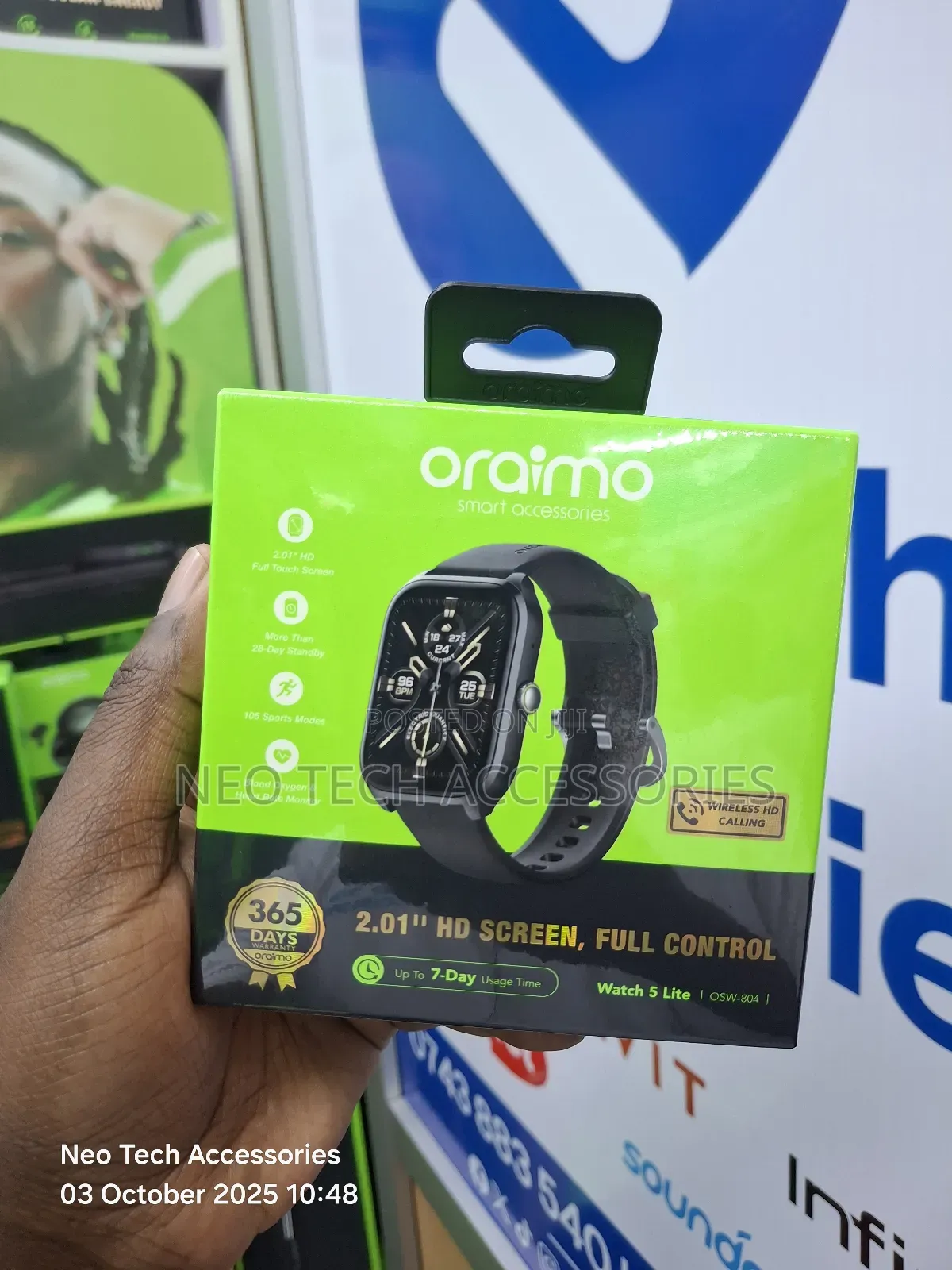 Oraimo Watch 5 Lite Osw-804 Black