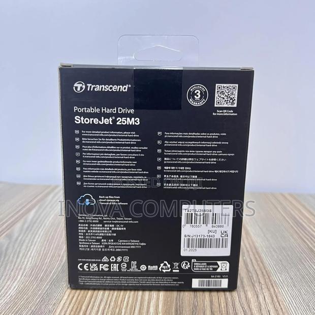 Transcend External Hdd 2tb - Iron Grey - Ts2tsj25m3s - thumbnail 2
