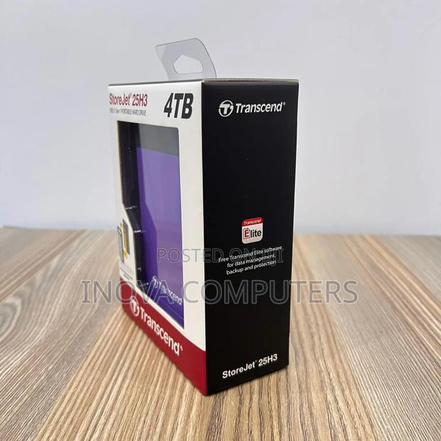 Transcend External Hdd 4tb - Purple - Ts4tsj25h3p - thumbnail 2