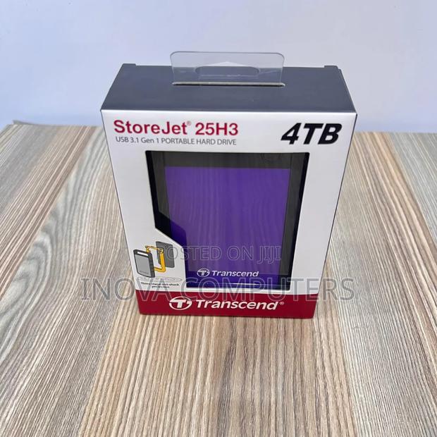 Transcend External Hdd 4tb - Purple - Ts4tsj25h3p - thumbnail 3