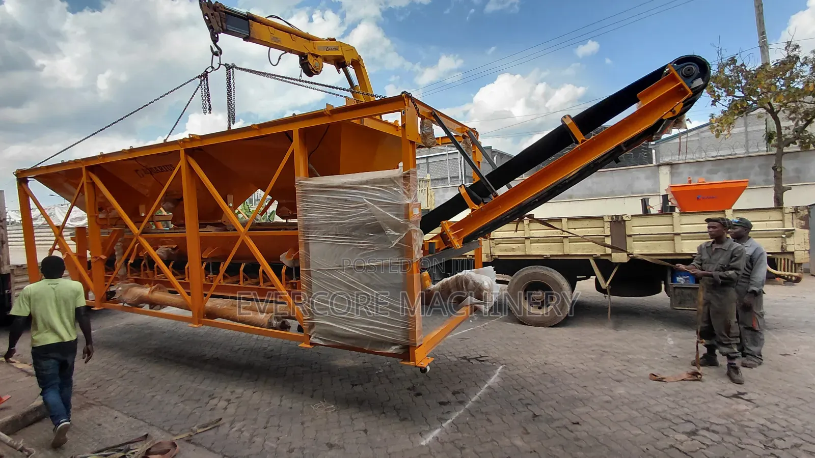 Brand New Industrial Concrete Batching Plant Fully Automatic.