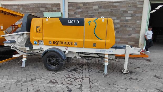 Diesel Concrete Pump Aquarius 1407d With 100m Pipe And Accessories.