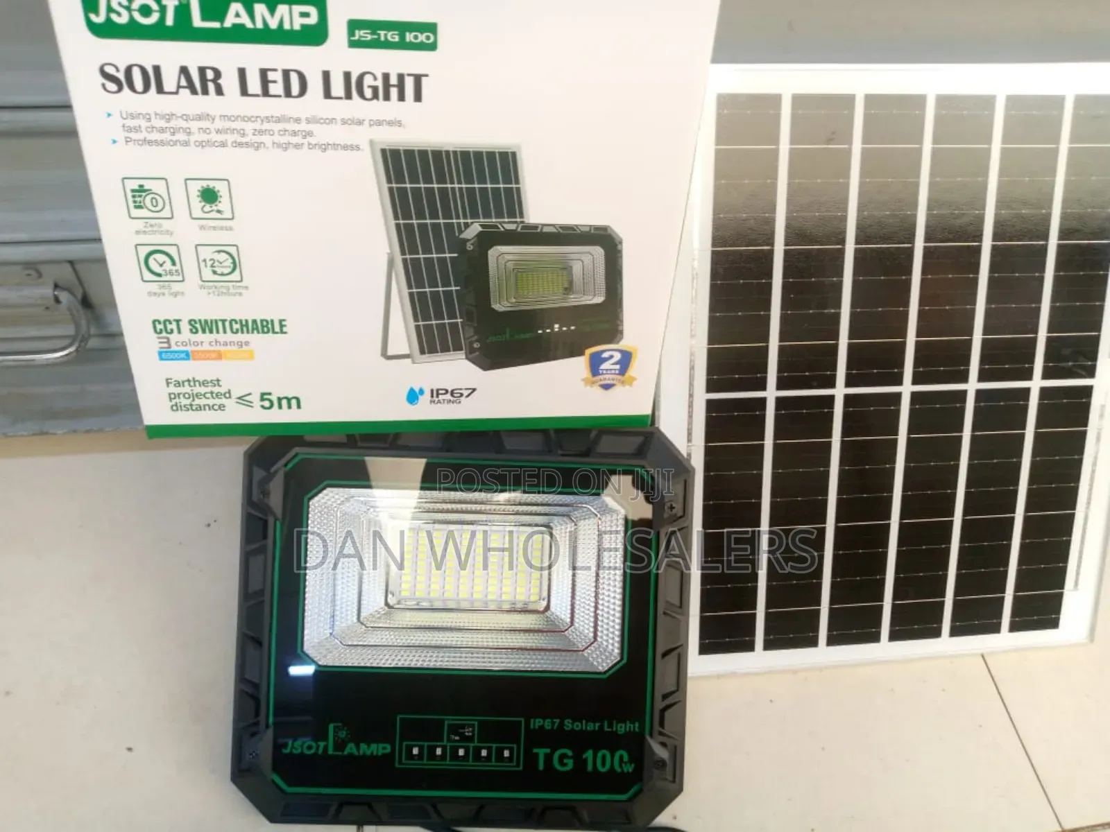 Jsot Tg100 Solar Led Light - 100w Motion Sensor Brilliance