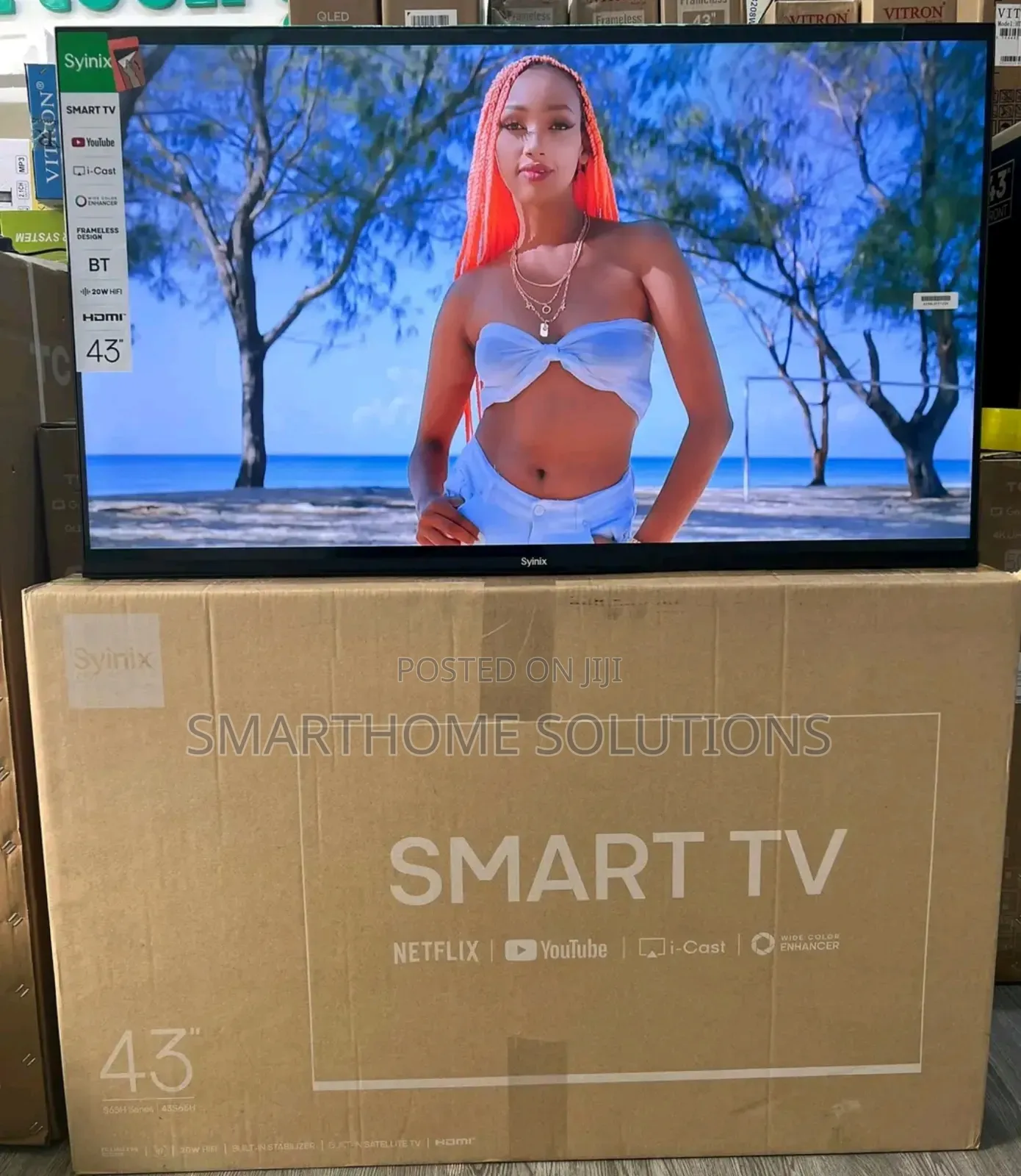 Syinix 43 Inches Smart Tv Full Hd Wifi, Youtube, Netflix.
