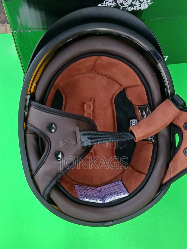 Retro White Half Multipurpose Helmet - thumbnail 5