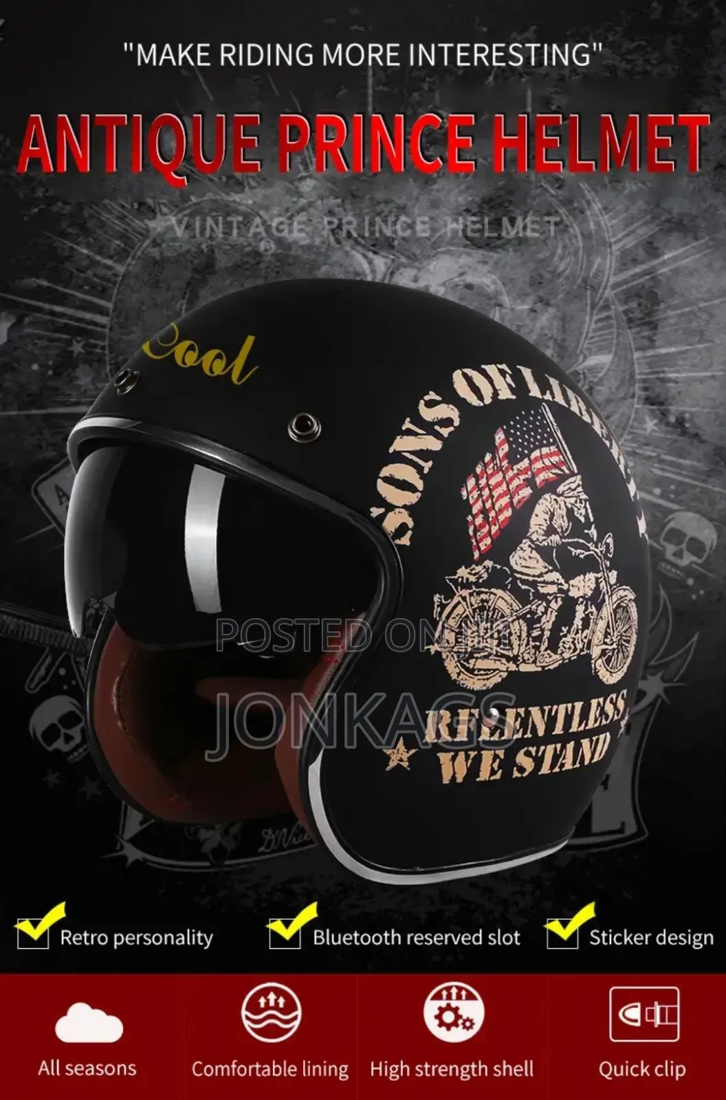 Three Quarter Multipurpose Helmet