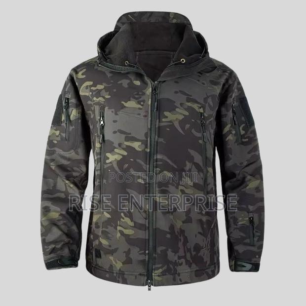 Tactical Softshell Waterproof Jacket -Multicam Black