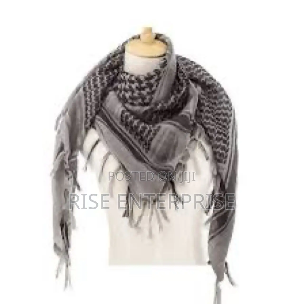 Arafat Scarf - Grey and Black