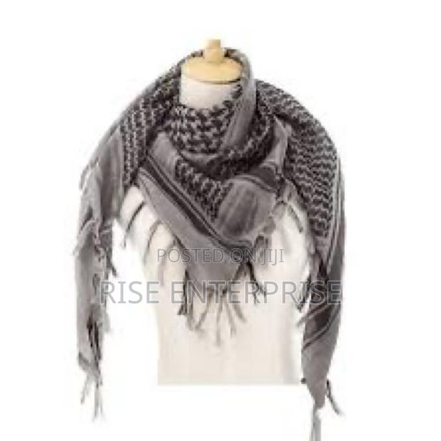 Arafat Scarf - Grey and Black - thumbnail 2