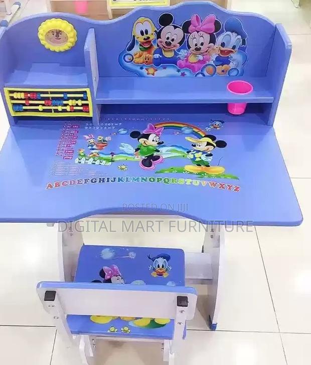 Kids Desk and Chair: Blue School Desk and Chair for Kids - thumbnail 3