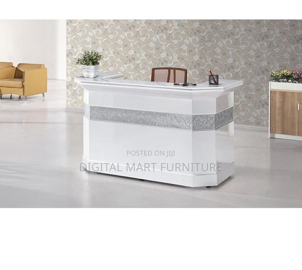 Office Desk: 1.8 Meter White Large Reception Desk - thumbnail 9