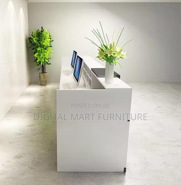 Office Desk: 1.8 Meter White Large Reception Desk - thumbnail 10