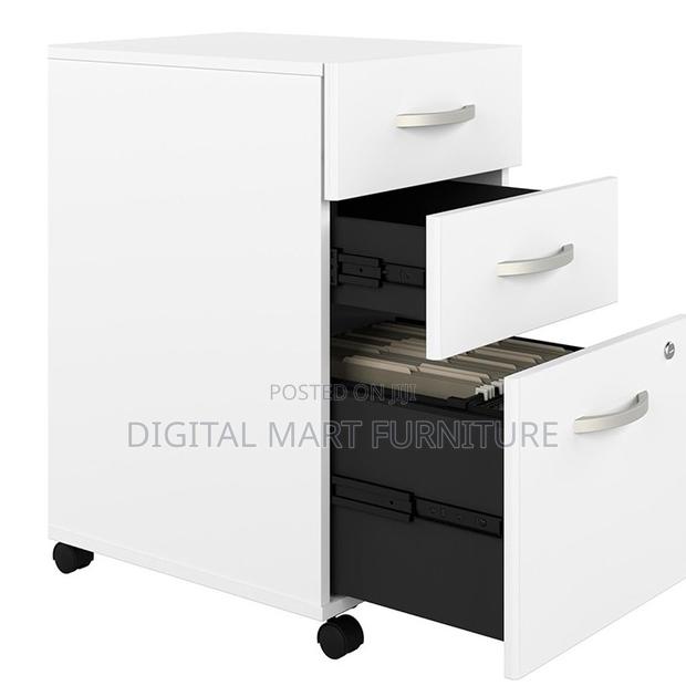 Office Cabinet: Three Tier White File Cabinet - thumbnail 2
