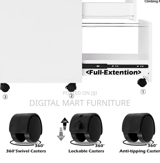 Office Cabinet: Three Tier White File Cabinet - thumbnail 4