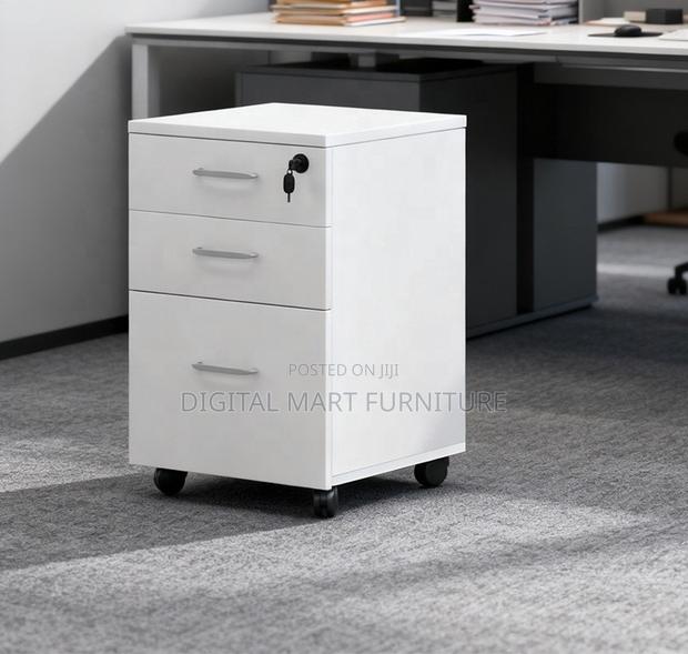 Office Cabinet: Three Tier White File Cabinet - thumbnail 6