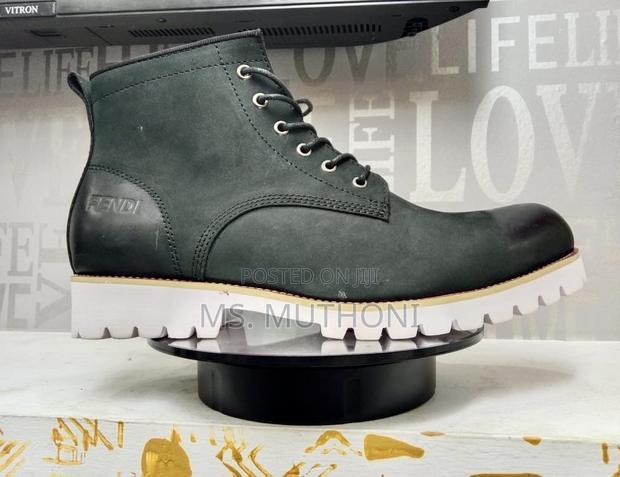 Premium High Top Leather Boots for Gents - main view
