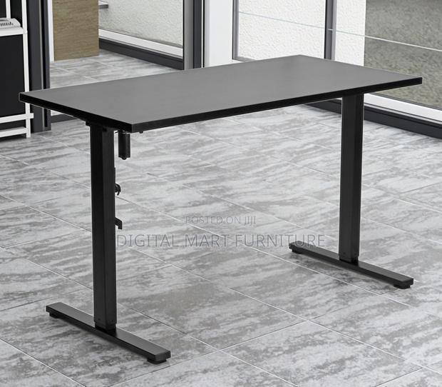 Office Desk: Black Pure Electrical Study Desk