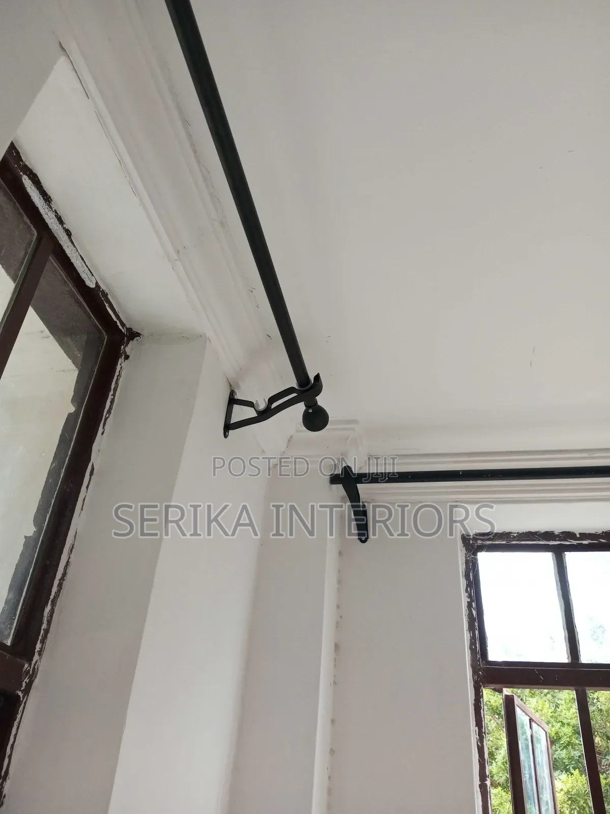 Single Jua Kali Curtain Rods Curtain Rods Environmental Friendly