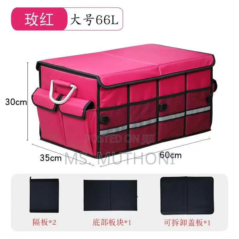 Spacious Car Boot/Truck Organizer in Pink Red