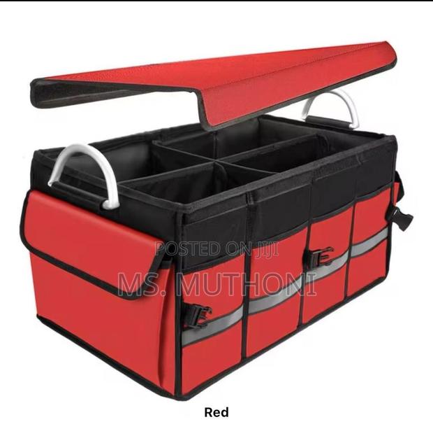 Spacious Car Boot/Truck Organizer in Pink Red - main view