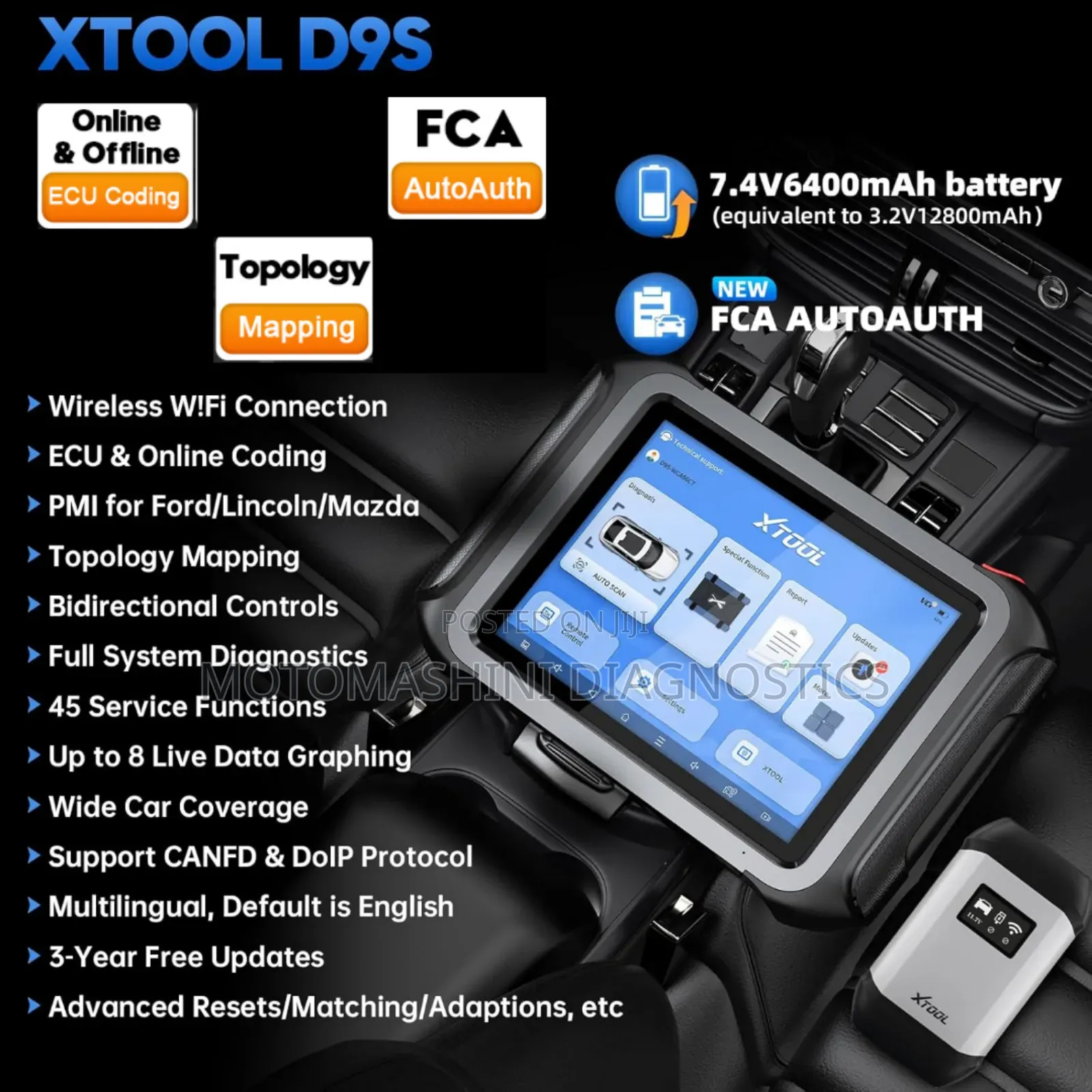 Xtool D9s Advanced Smart Vehicle Diagnostic Machine