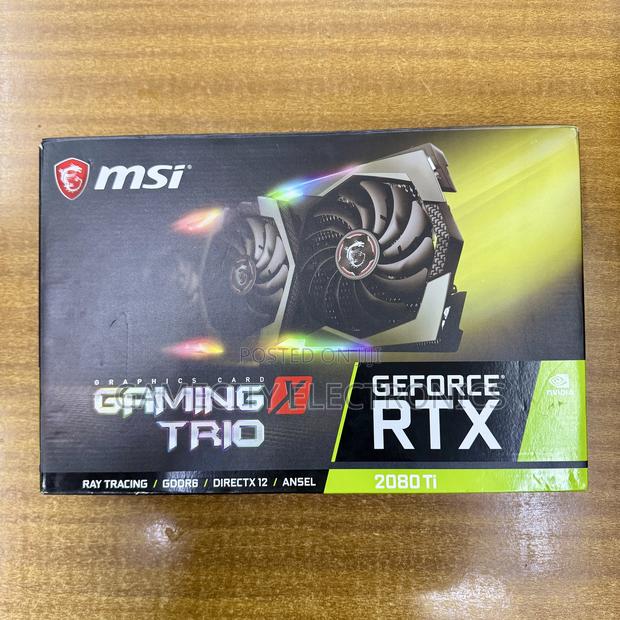Msi Nvidia RTX 2080ti 11gb Graphics Card Gaming and Rendering
