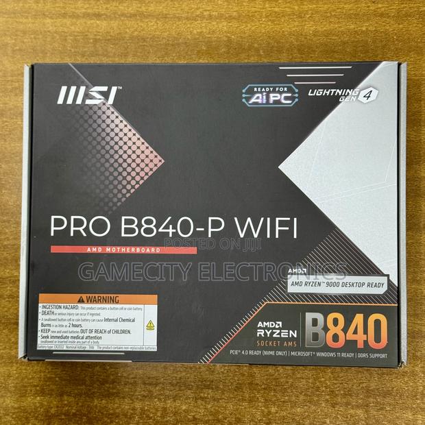 Msi Pro B840-P Wifi Ryzen Am5 Ddr5 Gaming Motherboard