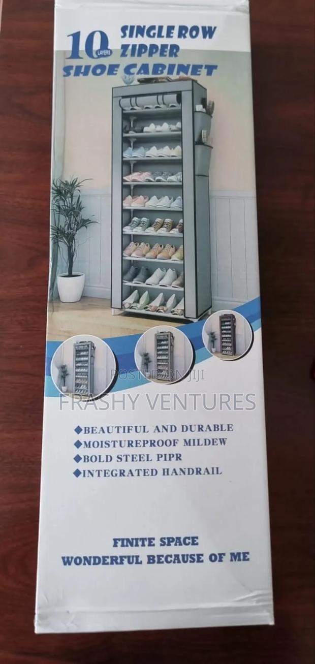 Single Layer 10 Tier Shoe Rack - main view
