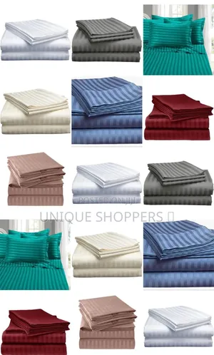 Luxury Cotton Stripped Bedsheets*