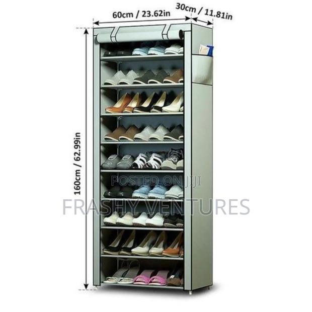 Single Column Shoe Rack With Zipper - main view