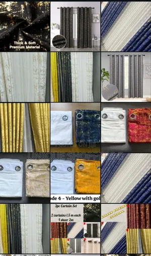 3 Pc Curtains* 
 2 Curtains 1.5 M Each
1 Sheer-3 M
Height-2.5m