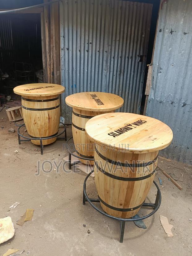 Branded Barrel Bar Tables  - thumbnail 2