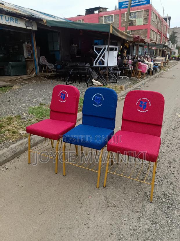 Red/ Blue Locally Made Chairs With Branding - thumbnail 2