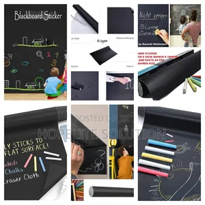 Adhesive Blackboard Paper With 5 Chalk