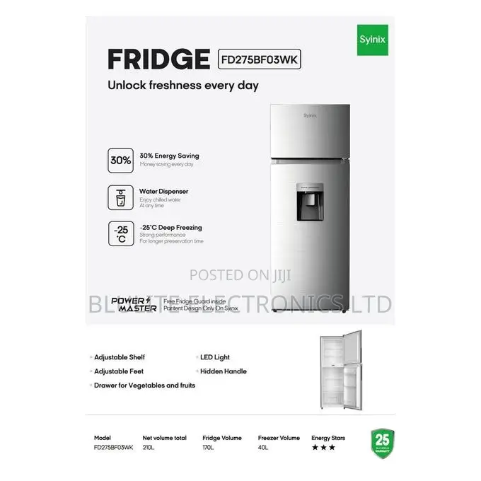 Synix 211 Litres Fridge
