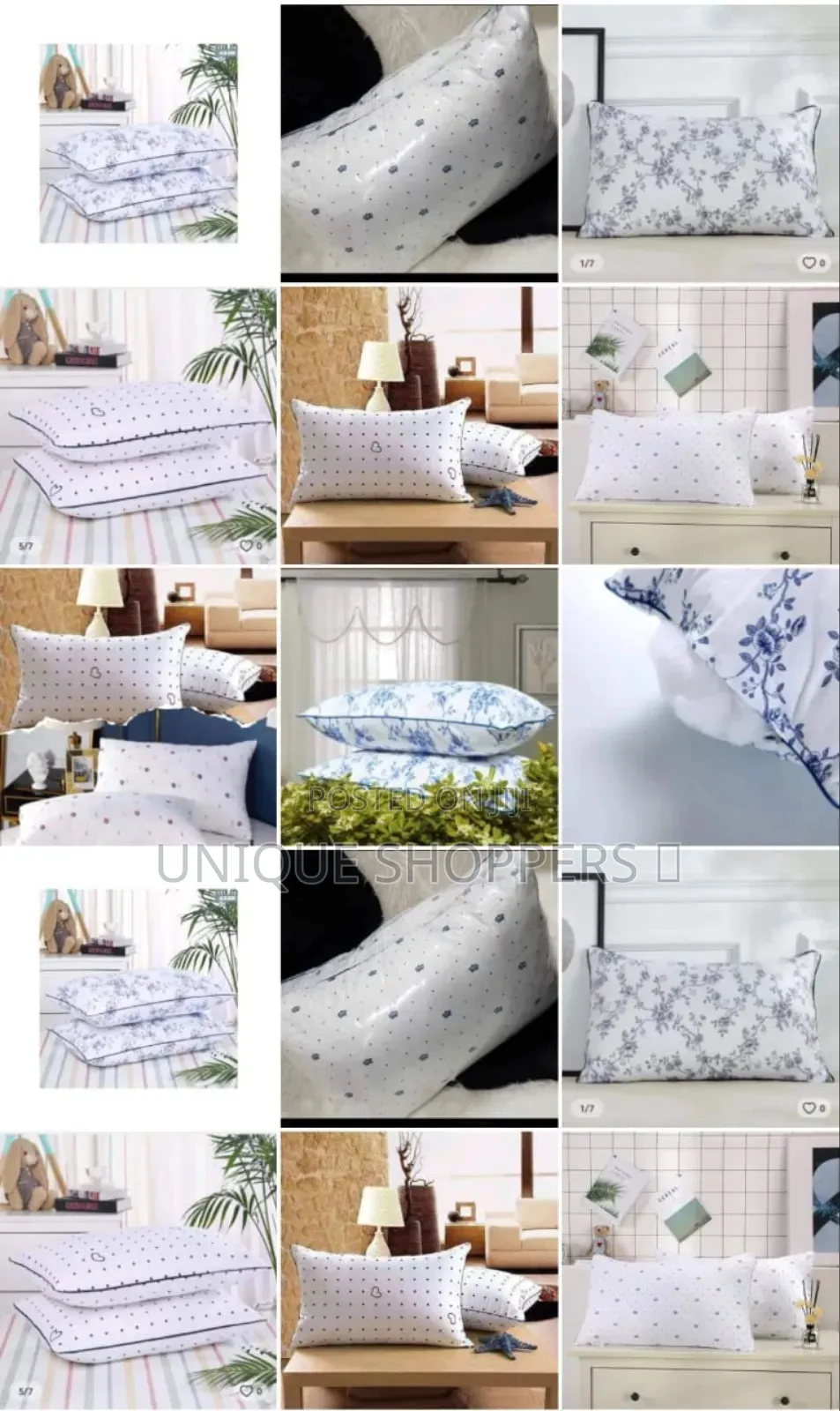 Fibre Bed/ Pillows*
Per Pair - Ksh. 1000
Per