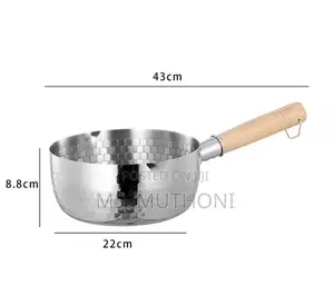 *3l Stainless Steel Milk / Sauce Pan With Wooden Handle*