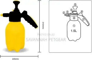 Portable Hand Compress Pump Pressure Garden Sprayer 2 Litre)