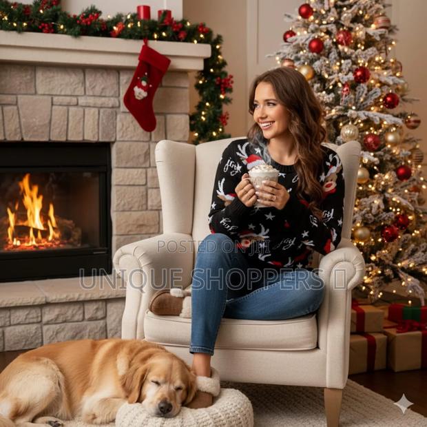 High Quality Reindeer  Christmas Sweater - thumbnail 2