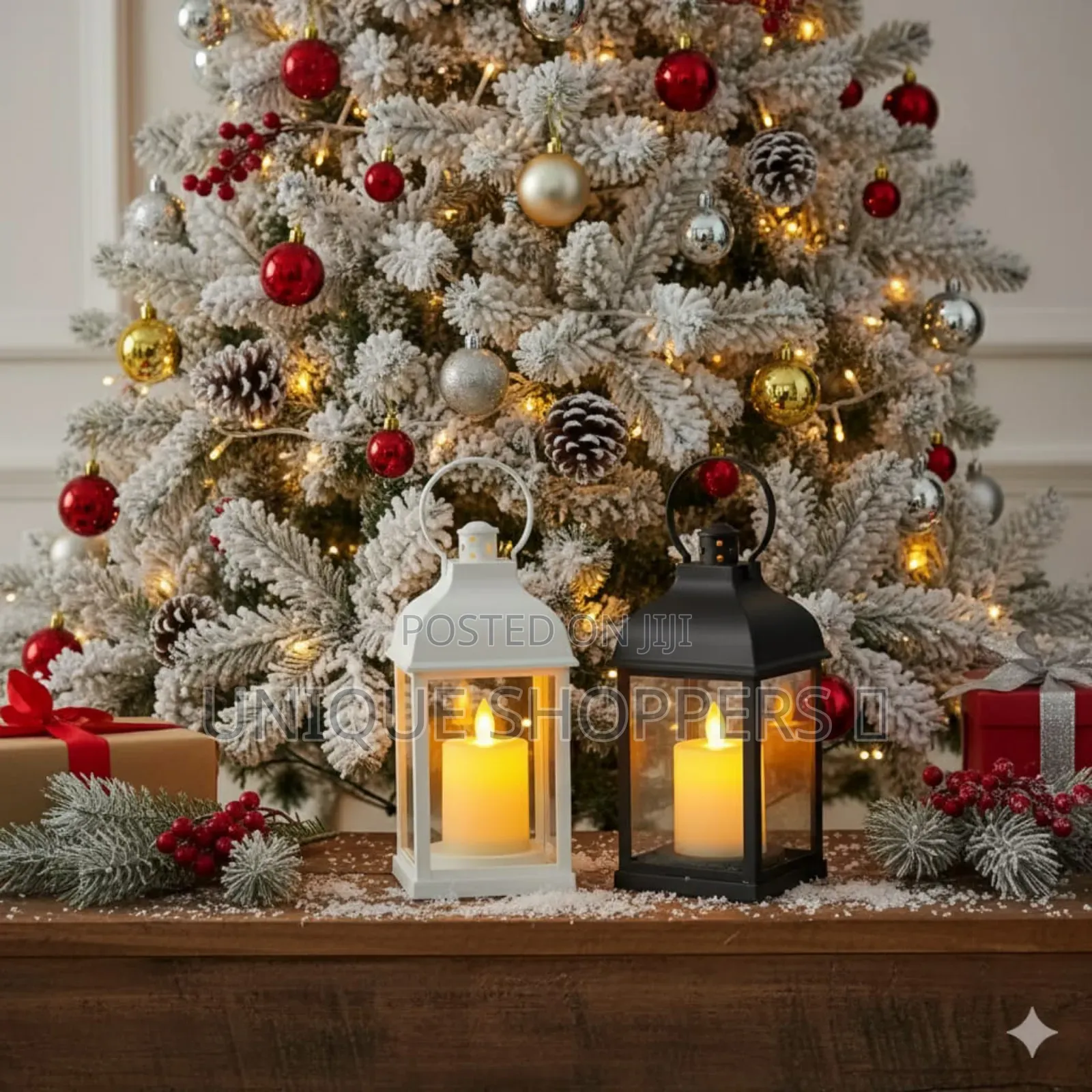 Table Top Christmas Tree With Decor and Lights