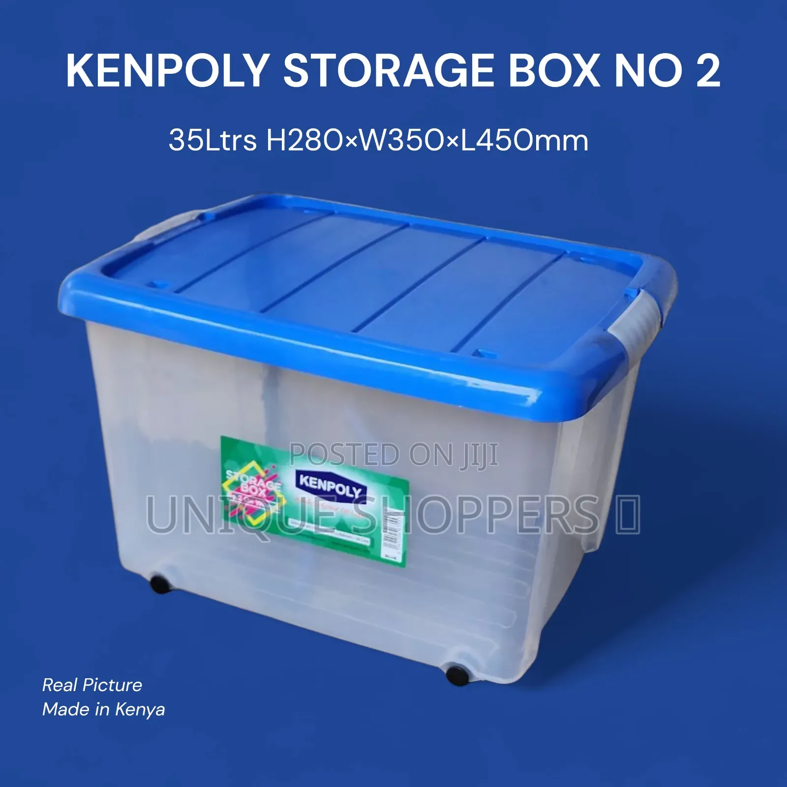 35litres Kenpoly Storage Box – Durable Multipurpose