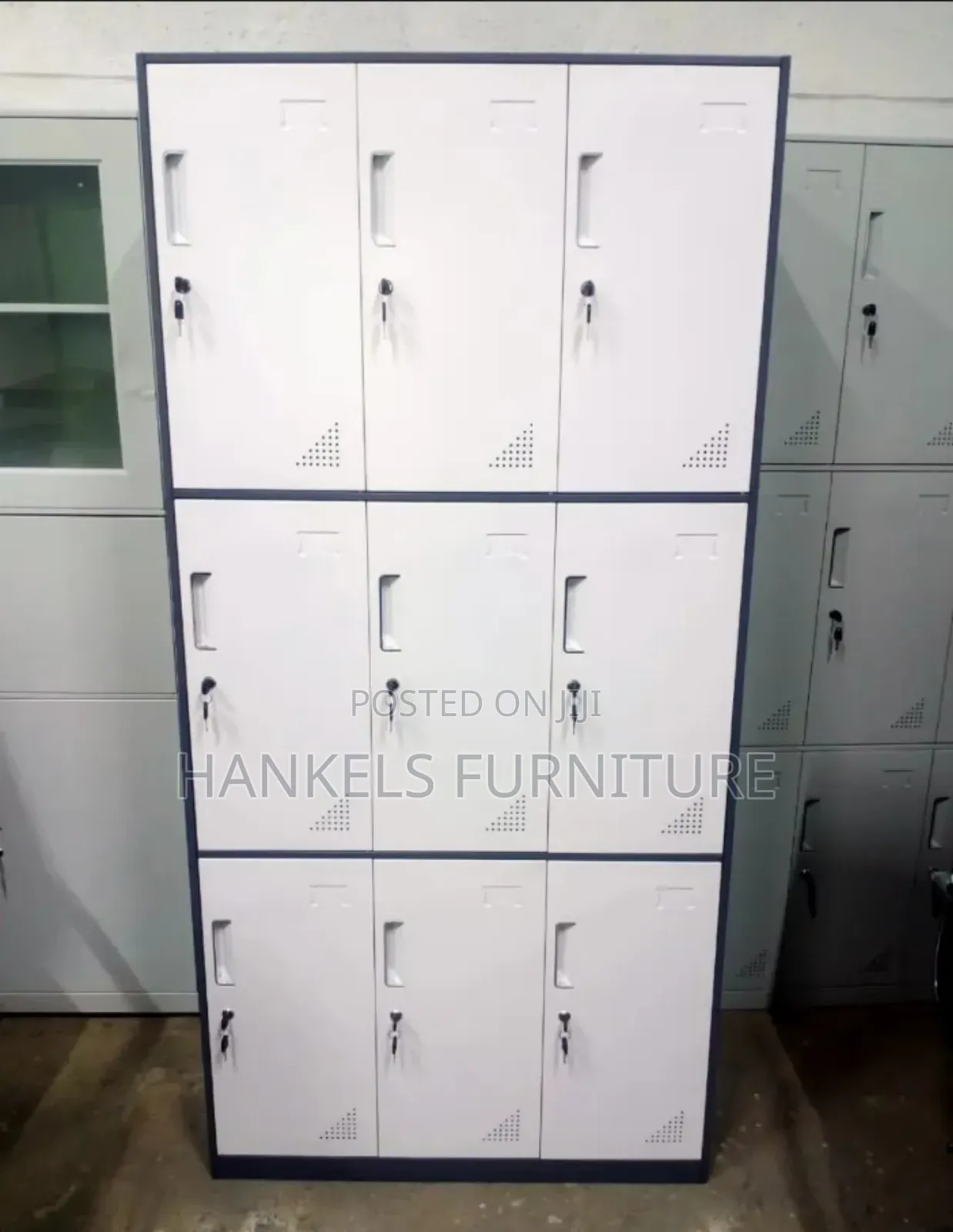 9 Door Metal Locker Cabinet for Office