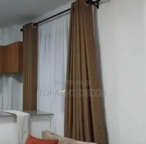 Brown Window Curtains With Quality Fabric Bright Window Curtains
