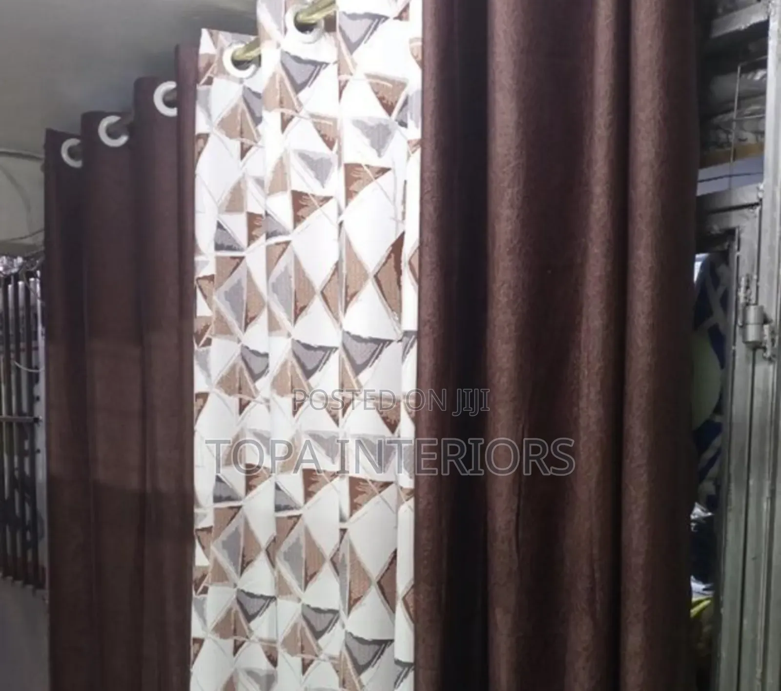 Beautiful Design Chocolate Custom Made New House Curtains