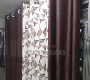 Beautiful Design Chocolate Custom Made New House Curtains